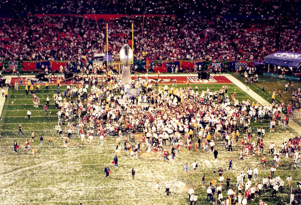 Super Bowl Trophy Presentation