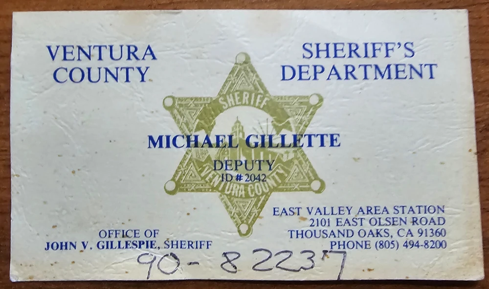 Deputy Michael Gillette ID#2042