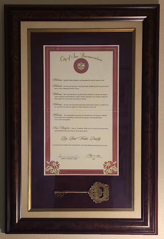 Framed Key to the City