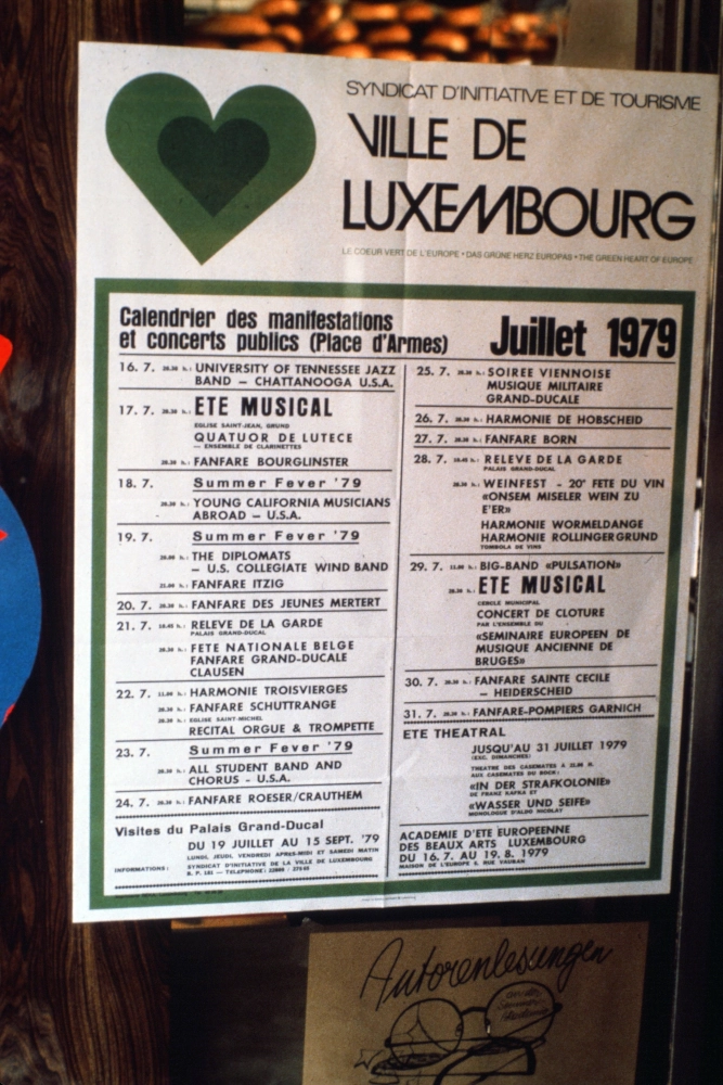 Luxembourg Concert Poster
