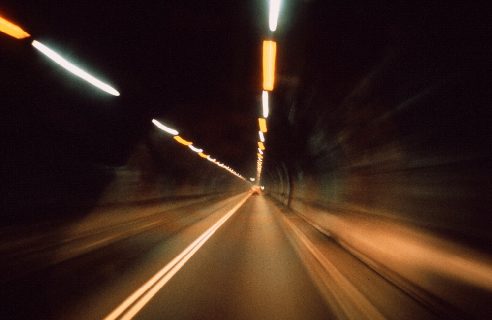 Inside Mont Blanc Tunnel