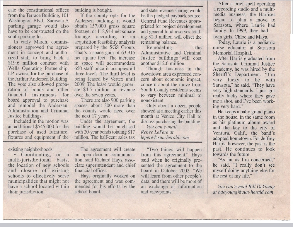 North Port Sun Article Pg 6-3