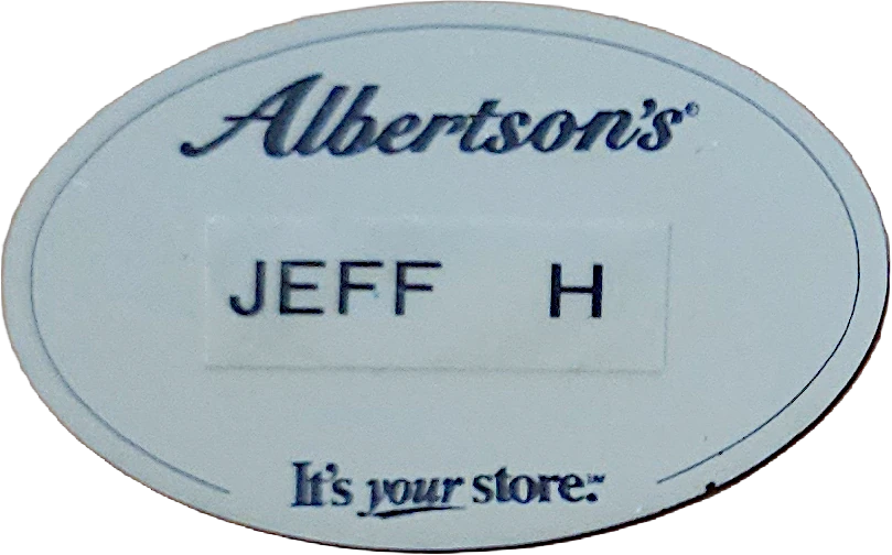Albertson's Name Badge