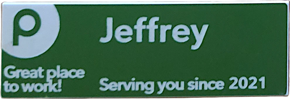 Publix Name Badge