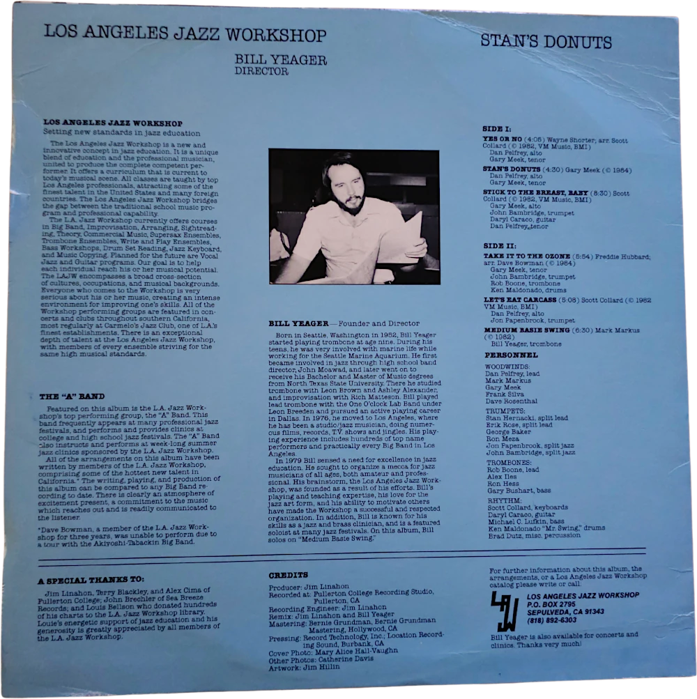 Stan's Donuts Album Back