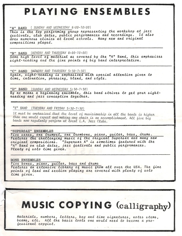 Workshop Brochure Courses 1