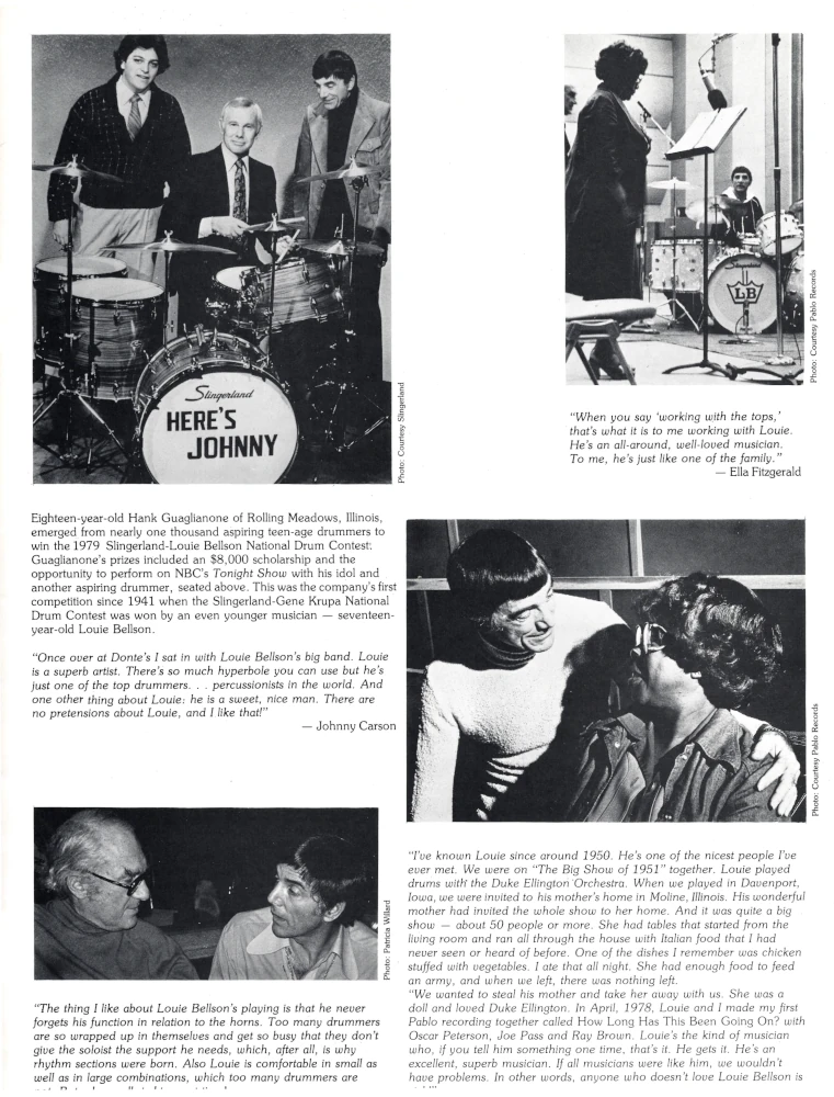 Louie Bellson Promotional Publication Insert