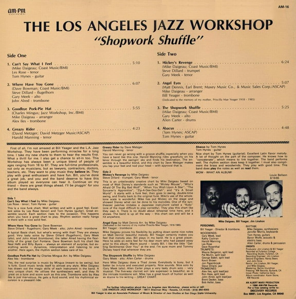 Shopwork Shuffle Album Back