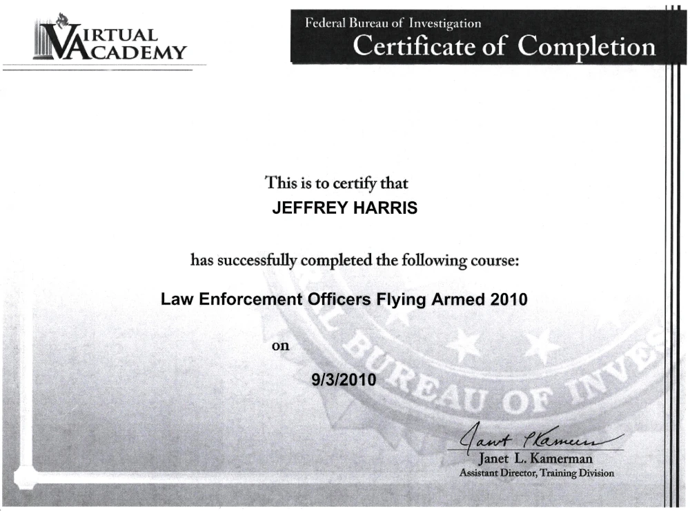 Flying Armed Training