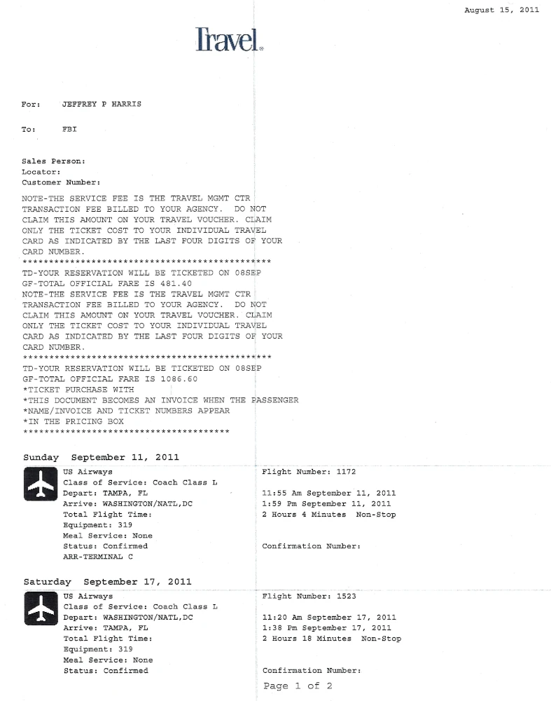 Flight Inteniary