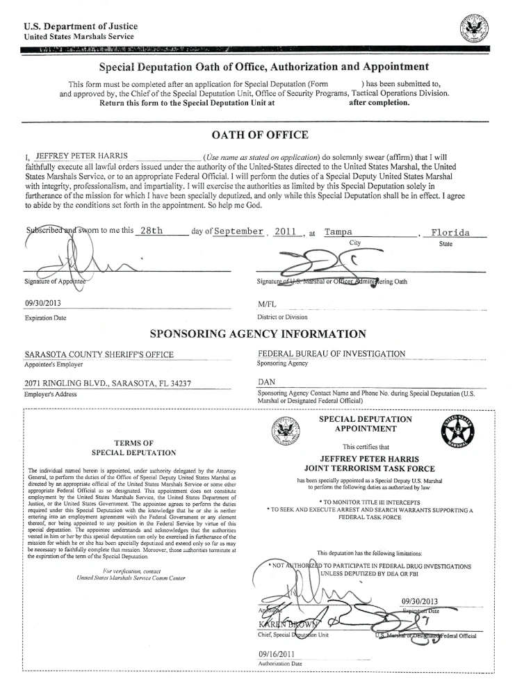 Oath of Deputation