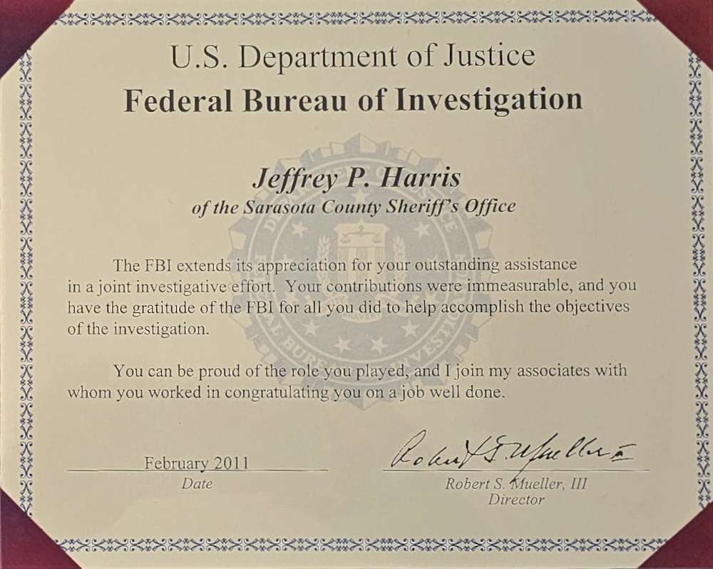 FBI Certificate