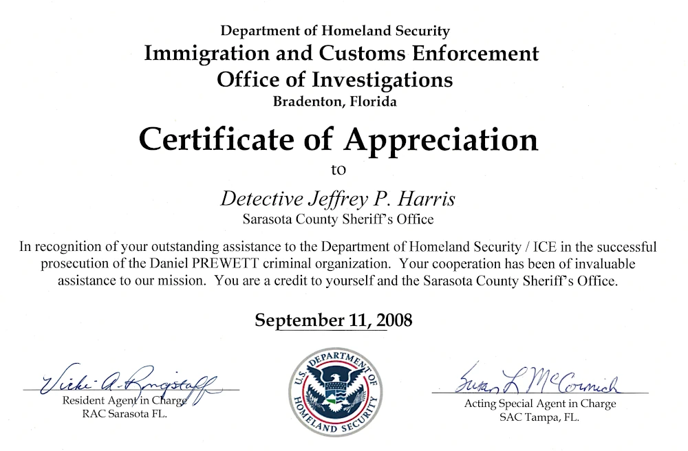 Homeland Security Certificate