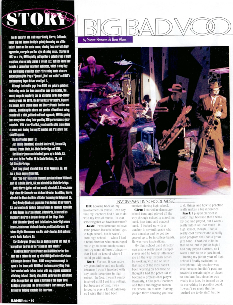 Band Beat Magazine Feature