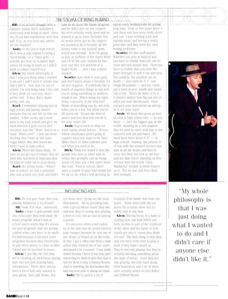 Band Beat Magazine Feature