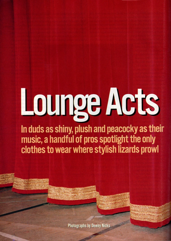 GQ Magazine Lounge Acts Feature