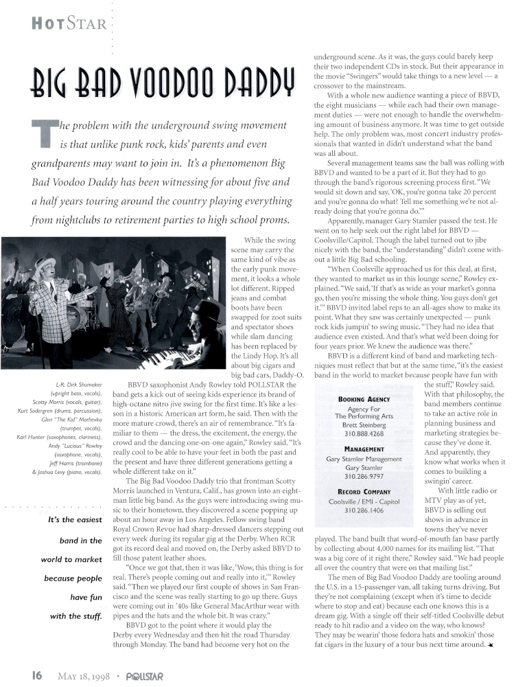 Pollstar Magazine Feature