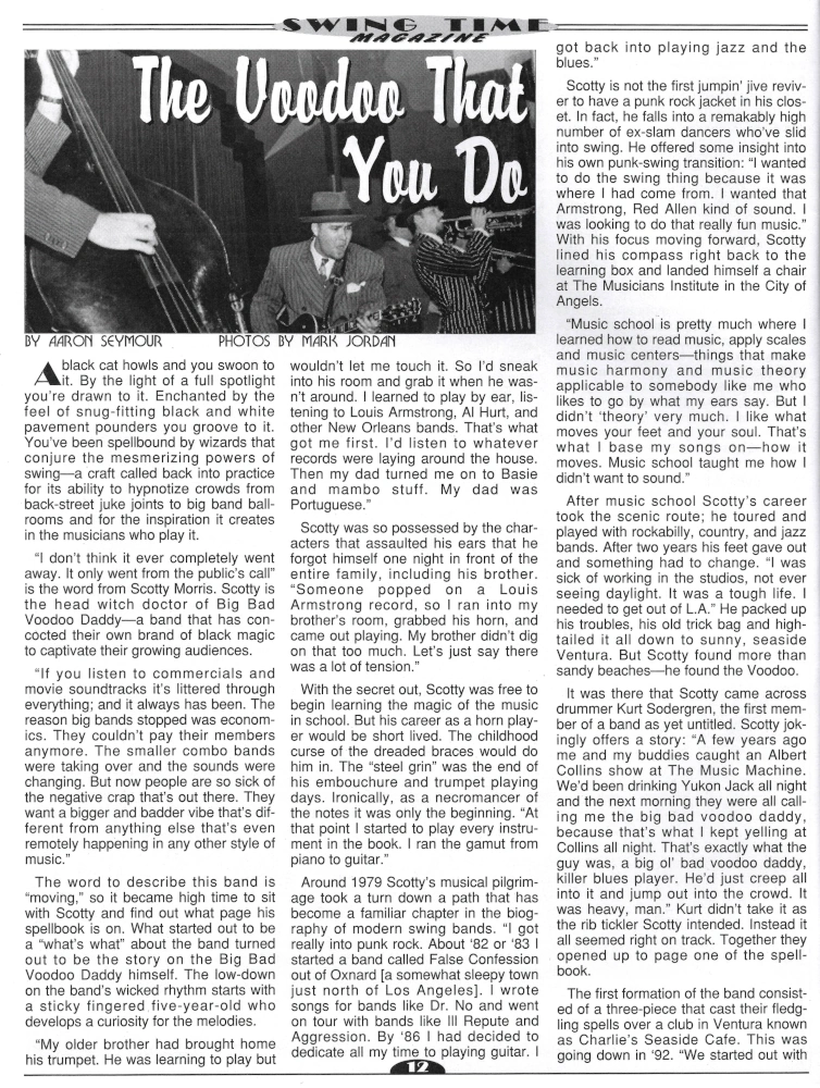 Swing Time Magazine Feature